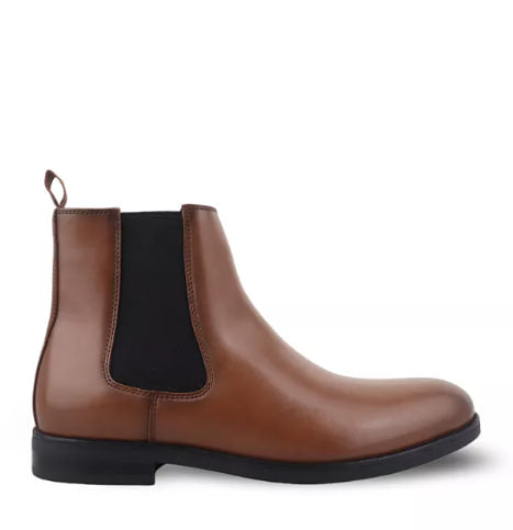 Pure brown leather shoe